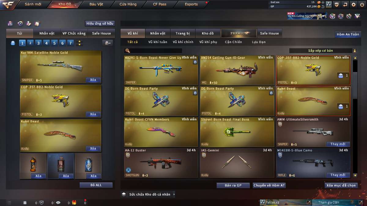 shop acc cf uy tin gia re